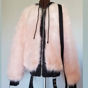 Current Mood Pink Fluff and Bondage Coat